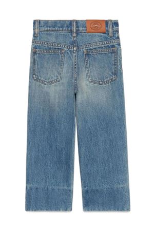 Indigo blue cotton jeans GUCCI KIDS | 740912XDCIT4452